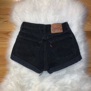 Vintage Black Levi’s 501 Shorts!